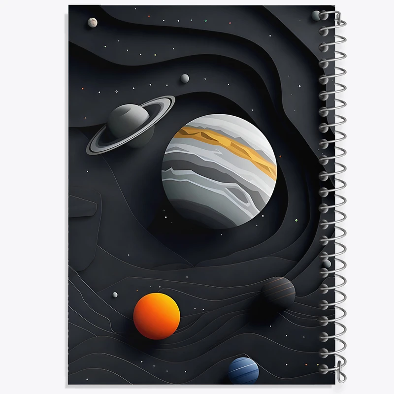 دفتر لیست خرید 50 برگ خندالو طرح کهکشان (galaxy) کد F7973