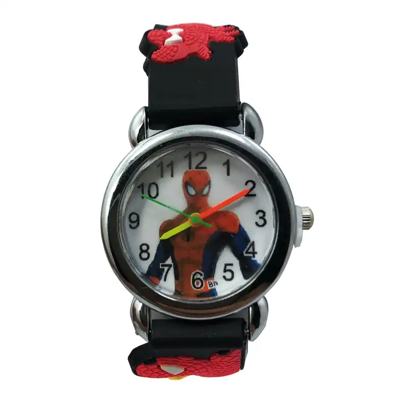ساعت  مچی عقربه ای پسرانه مدل مرد عنکبوتی