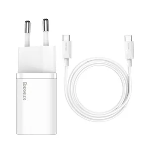 شارژر دیواری 25 وات باسئوس مدل CCCJG25CE به همراه کابل USB-C