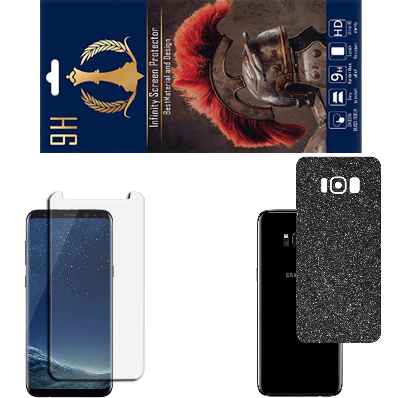 محافظ صفحه نمایش اینفینیتی مدل PRO مناسب برای گوشی موبایل سامسونگ GALAXY S8 به همراه برچسب پوششی