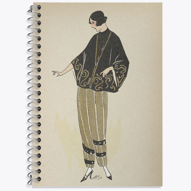 دفتر زبان 50 برگ خندالو مدل سه خط طرح فیگور دخترانه کد N2475