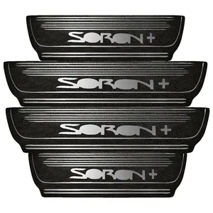 برچسب پارکابی خودرو مهدیار طرح چرم کد pka1027 مناسب برای سورن پلاس بسته 4 عددی