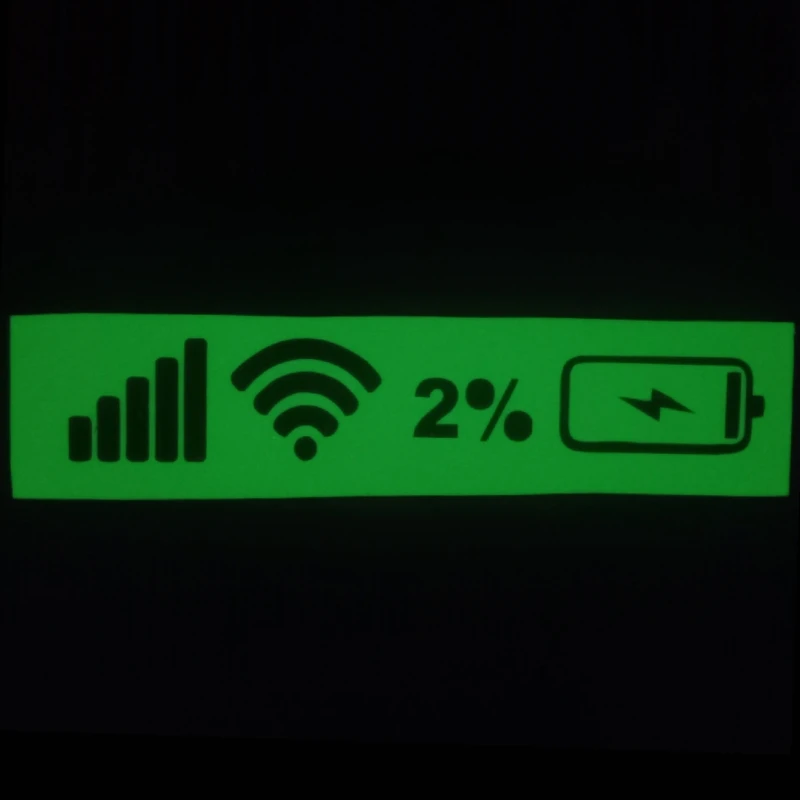 برچسب بدنه خودرو مدل Low battery شبنما