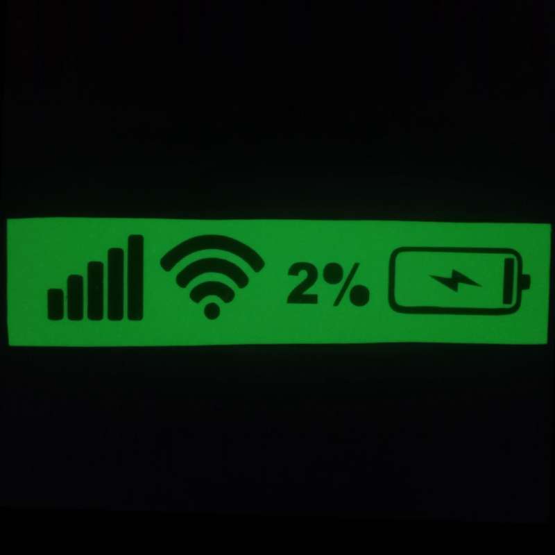 برچسب بدنه خودرو مدل Low battery شبنما
