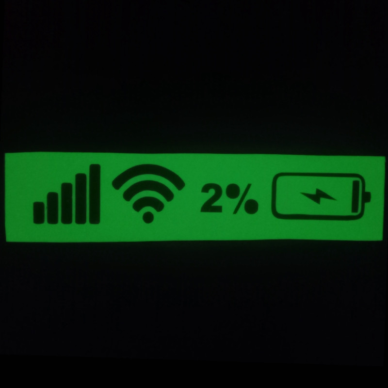 برچسب بدنه خودرو مدل Low battery شبنما