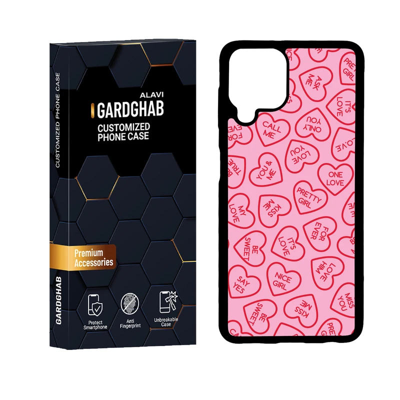 کاور گارد قاب علوی دورژله ای مدل عاشقانه مناسب برای گوشی موبایل سامسونگ Galaxy A22 4G