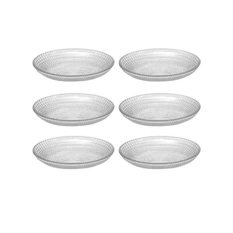 بشقاب خورش خوری بلور کاوه مدل AT 2203 مجموعه 6 عددی