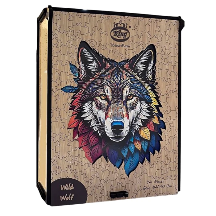 پازل 74 تکه کینگ مدل گرگ مناسب برای بزرگسالان