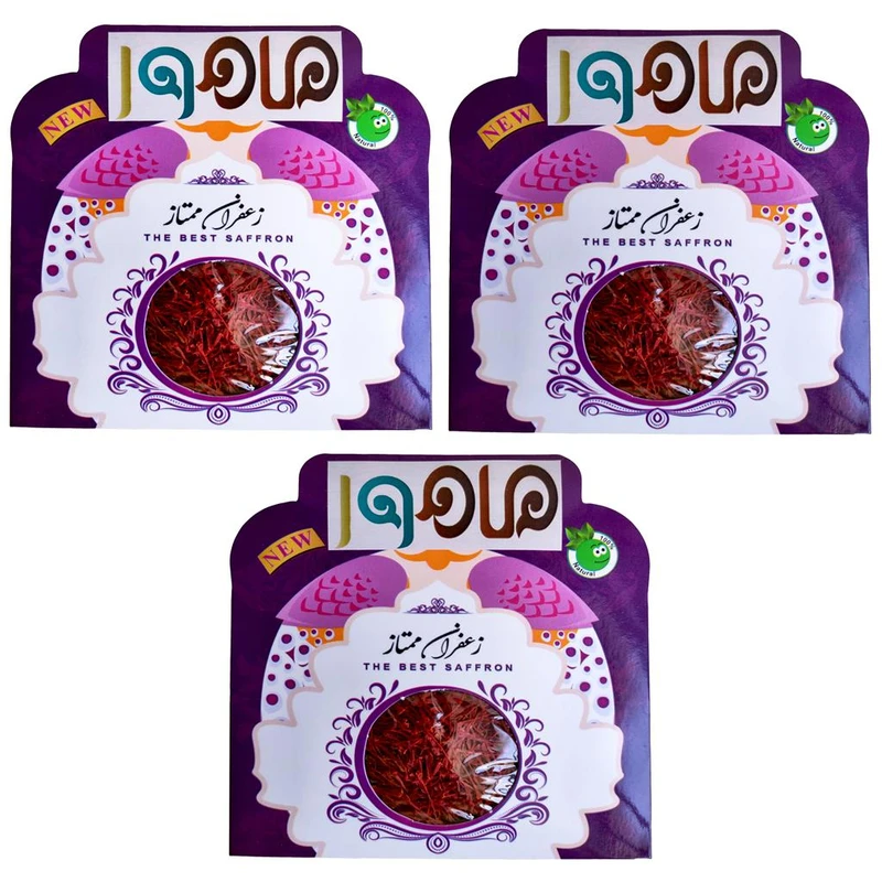 زعفران سرگل ماهور - 4.6 گرم بسته 3 عددی