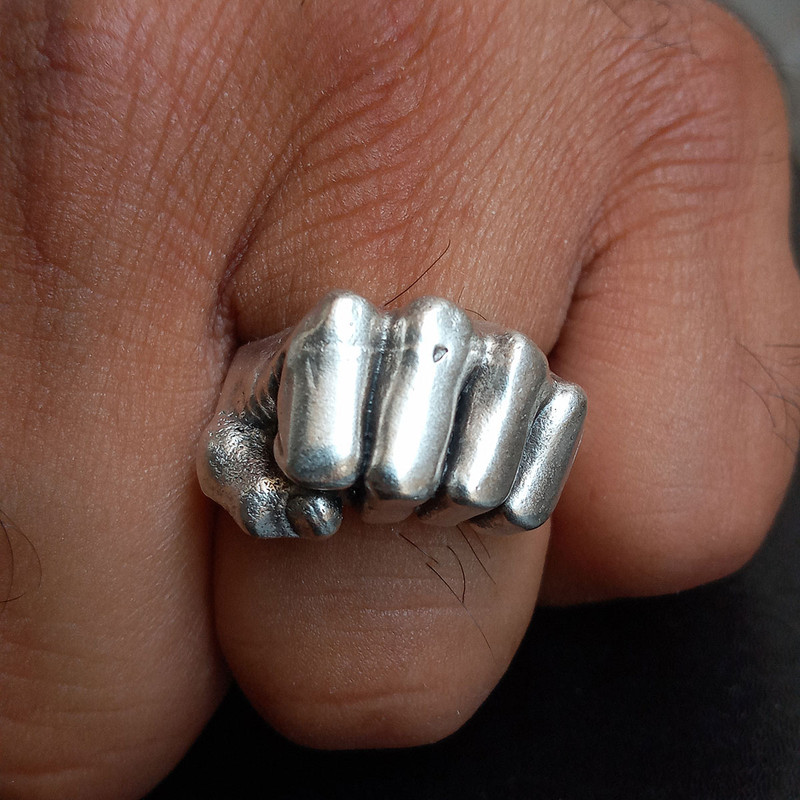 انگشتر مدل مشت کد MO-453