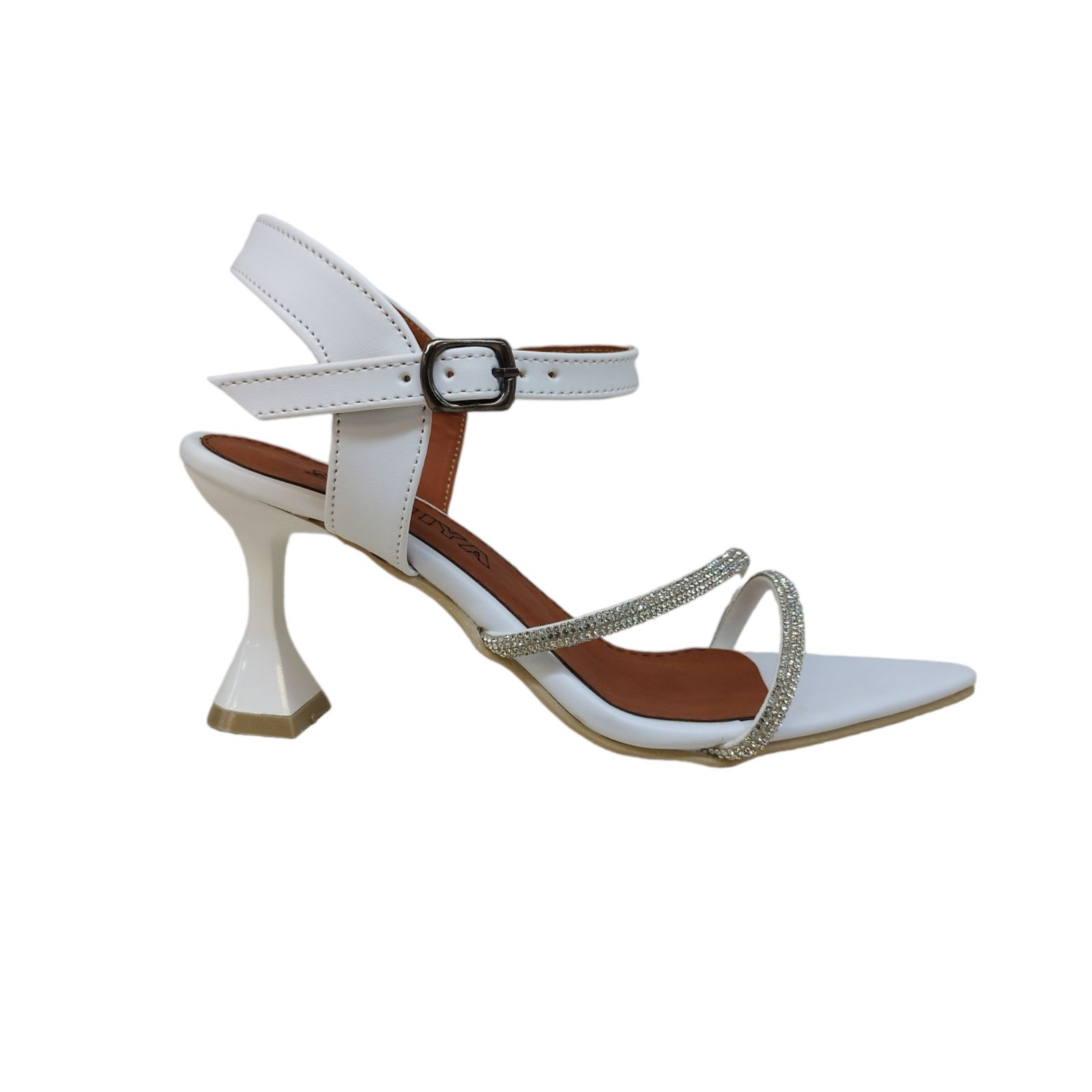 صندل زنانه مدل فرشـــــــــته بیاله نگینی رنگ سبز -  - 18