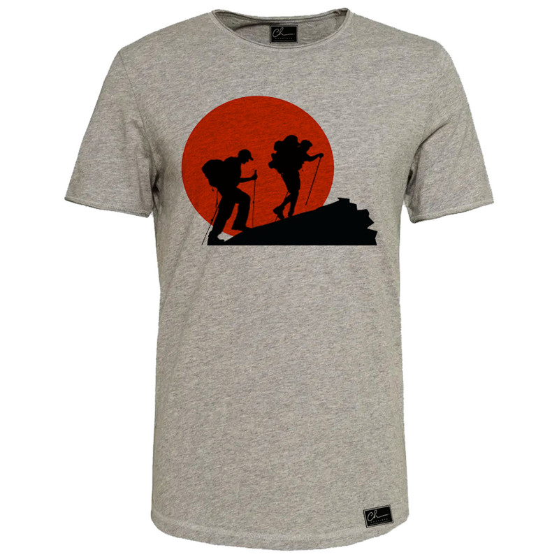 تیشرت آستین کوتاه مردانه مدل کمپ کد M223 رن طوسی