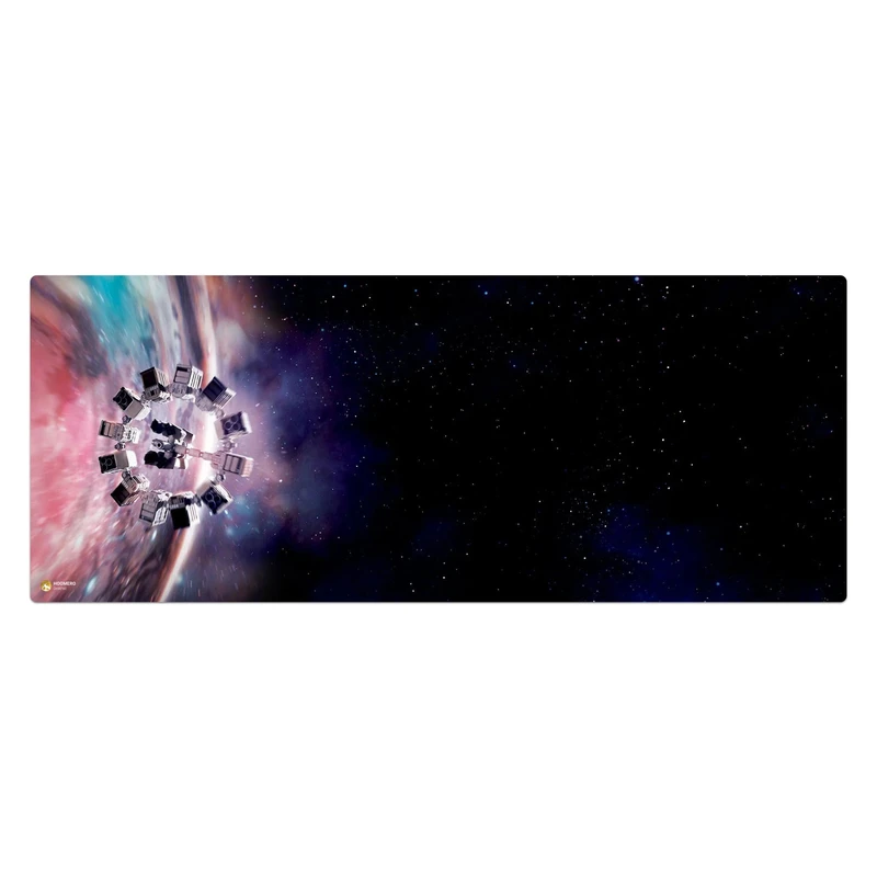 ماوس پد هومرو مدل HX023 طرح میان‌ستاره‌ای Interstellar سایز 40x100 سانتی‌متر