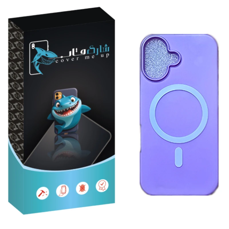 کاور شارک قاب مدل سیلیکونی پاستیلی مناسب برای گوشی موبایل اپل Iphone 17
