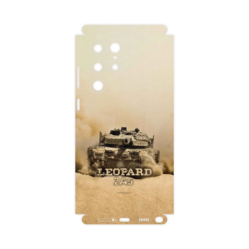 برچسب پوششی ماهوت مدل Leopard-2A5-tank-FullSkin مناسب برای گوشی موبایل سامسونگ Galaxy S22 Ultra 5G