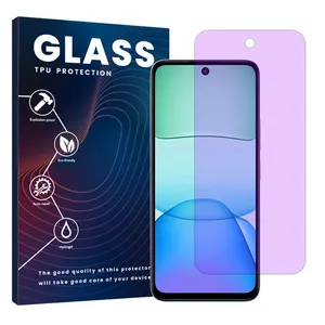 Glass Eye Care model purple filter screen protector suitable for Xiaomi Redmi 15 4G mobile phone