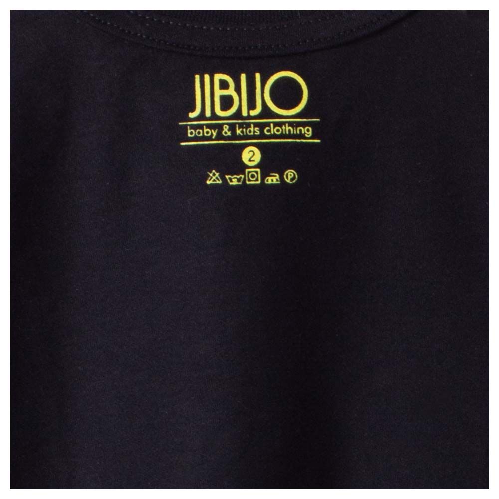 ست تی شرت و شلوار پسرانه جی بی جو مدل دایناسور 70051 رنگ مشکی -  - 5
