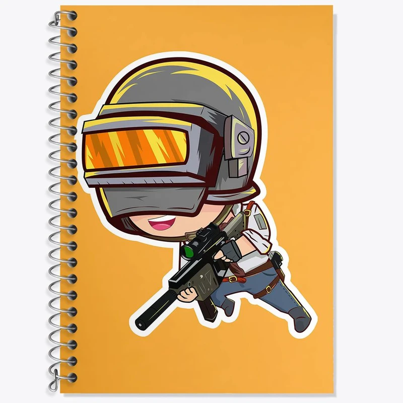 دفتر لغت 50 برگ خندالو مدل بازی پابجی PUBG کد 3796