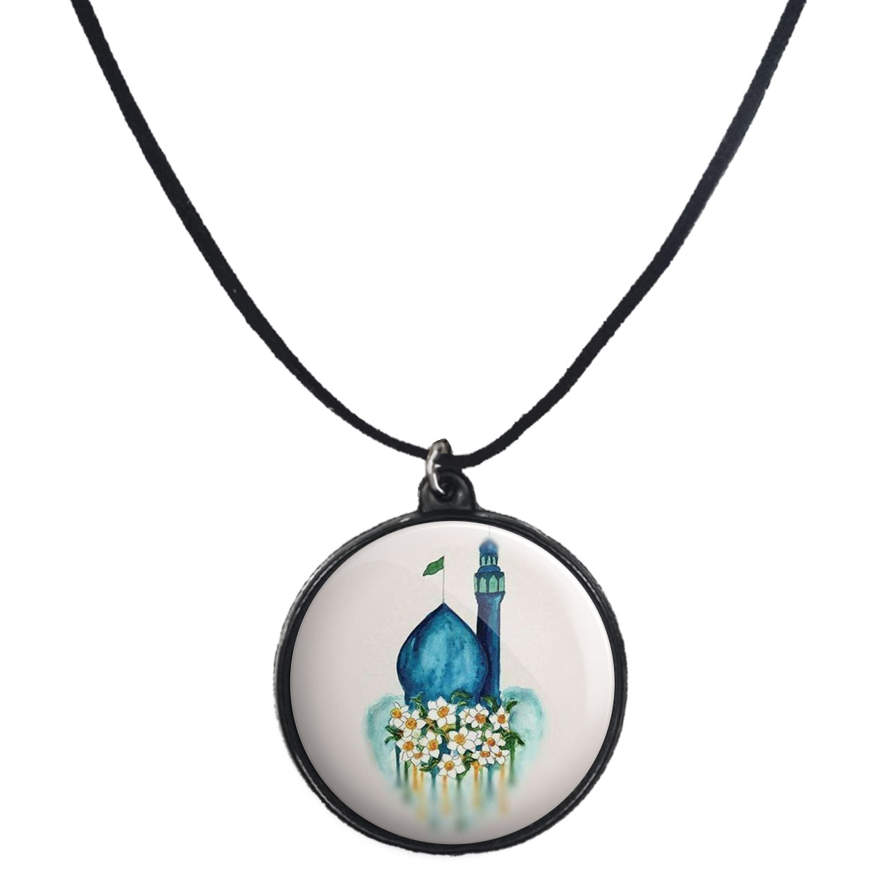 گردنبند پرمانه طرح امام زمان کد pmb.23624مدل دو طرفه