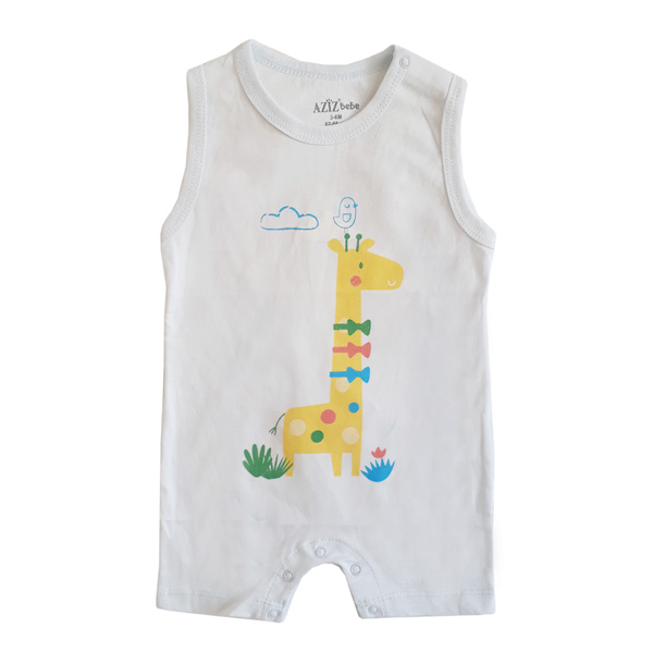 سرهمی نوزادی عزیز ب ب مدل زرافه کد 6573