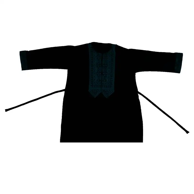 مانتو و شلوار زنانه مدل نخی ابر و بادی طرح سنتی کتیبه کد tm-2568 رنگ مشکی