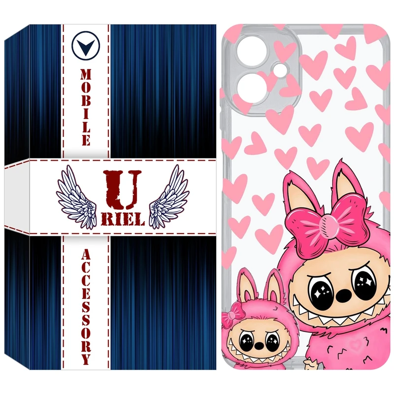 کاور یوریل مدل Clear کد 105 طرح لبوبو Labubu مناسب برای گوشی موبایل سامسونگ Galaxy A06