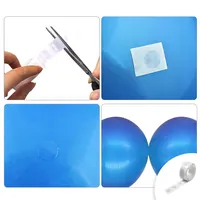 چسب بادکنک مسترتم طرح کریستال پلاس بسته 100 عددی