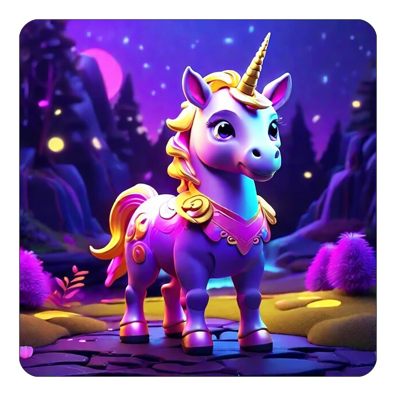 مگنت کاکتی طرح اسب تک شاخ و یونیکورن مدل mp30692