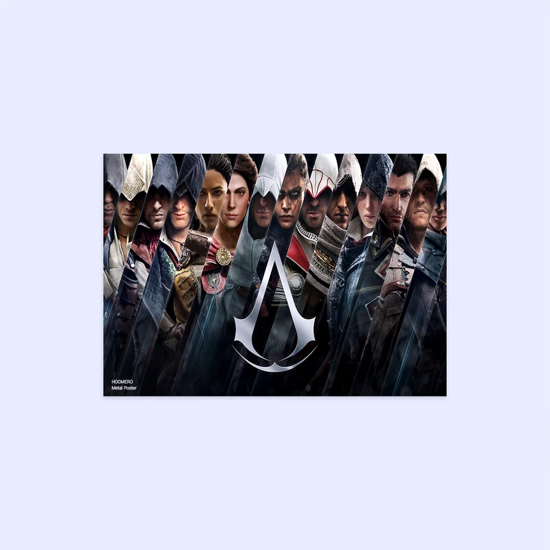 پوستر هومرو مدل فلزی طرح بازی اساسین کرید کد PS220
