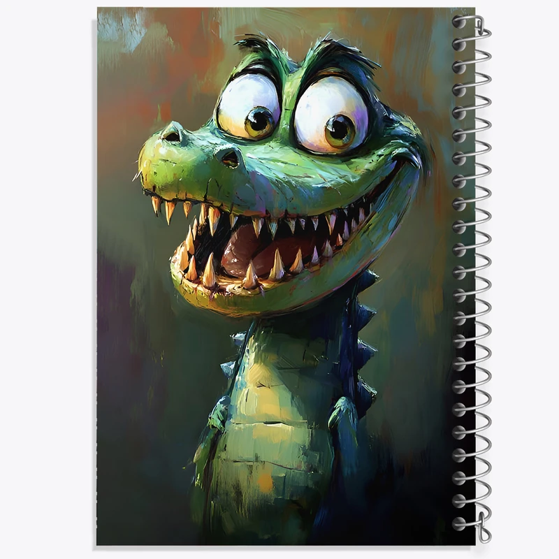 دفتر مشق 50 برگ خندالو طرح تمساح خنگ کد F6581