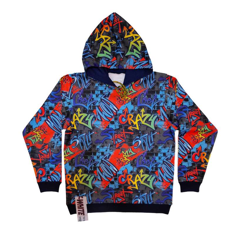 هودی پسرانه طرح Crazy کد A11