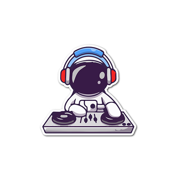 استیکر تزئینی موبایل و تبلت و لپ تاب مدل فضانورد 2