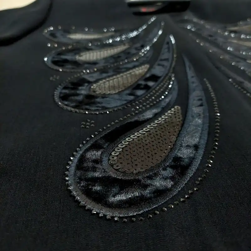 مانتو پریا مدل مخمل دوزی کد 101288