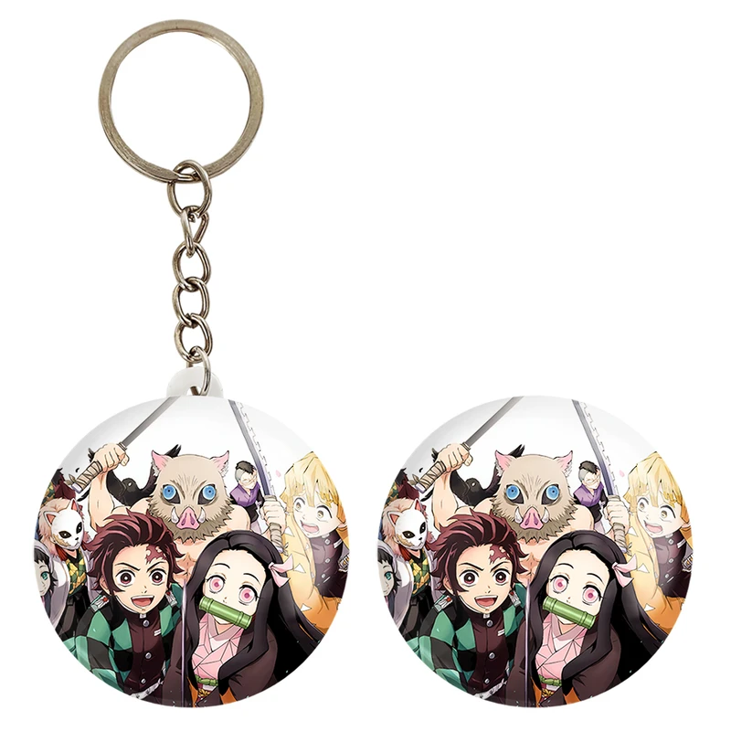 پیکسل خندالو مدل نزوکو و اینوسکه و تانیجرو انیمه شیطان کش کد 11488 به همراه جاکلیدی