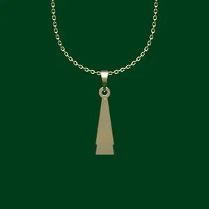 گردنبند طلا 18 عیار زنانه مدوپد مدل هندسی کد FF2-1-1087