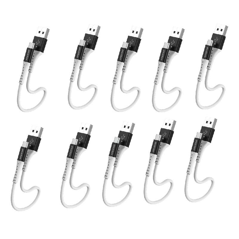 کابل تبدیل USB به USB-C کینگ استار مدل K63C طول 0.25 متر بسته 10 عددی