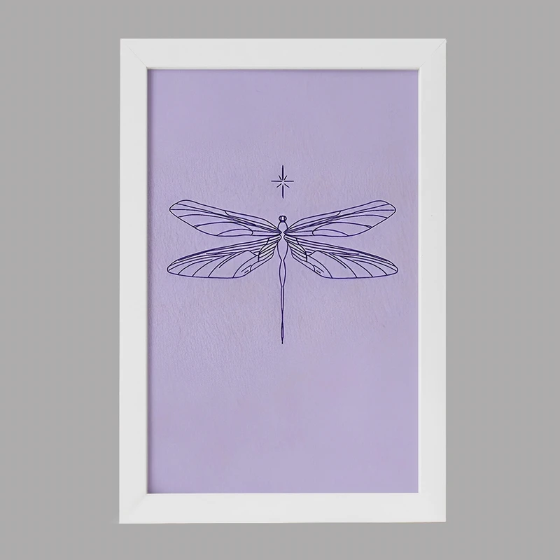 تابلو خندالو مدل سنجاقک بنفش کد F3731