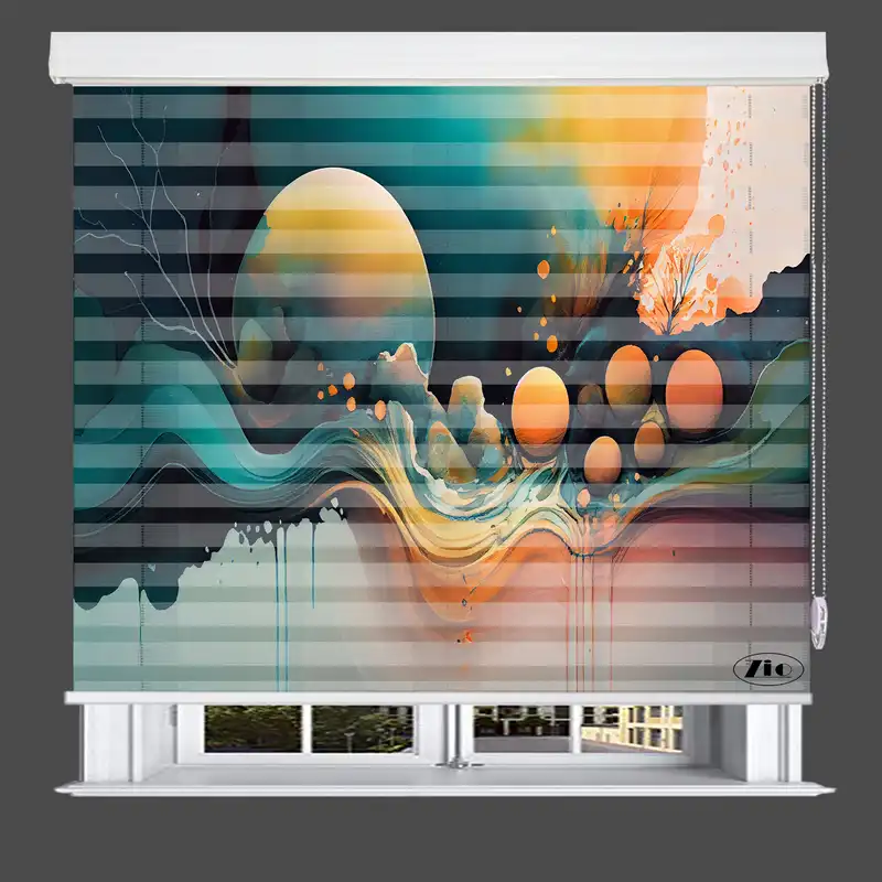 پرده زبرا زیو مدل O-7023 سایز 150x200 سانتی متر