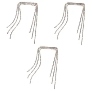 گیره مو زنانه مدل نگینی کد Sh550 بسته سه عددی