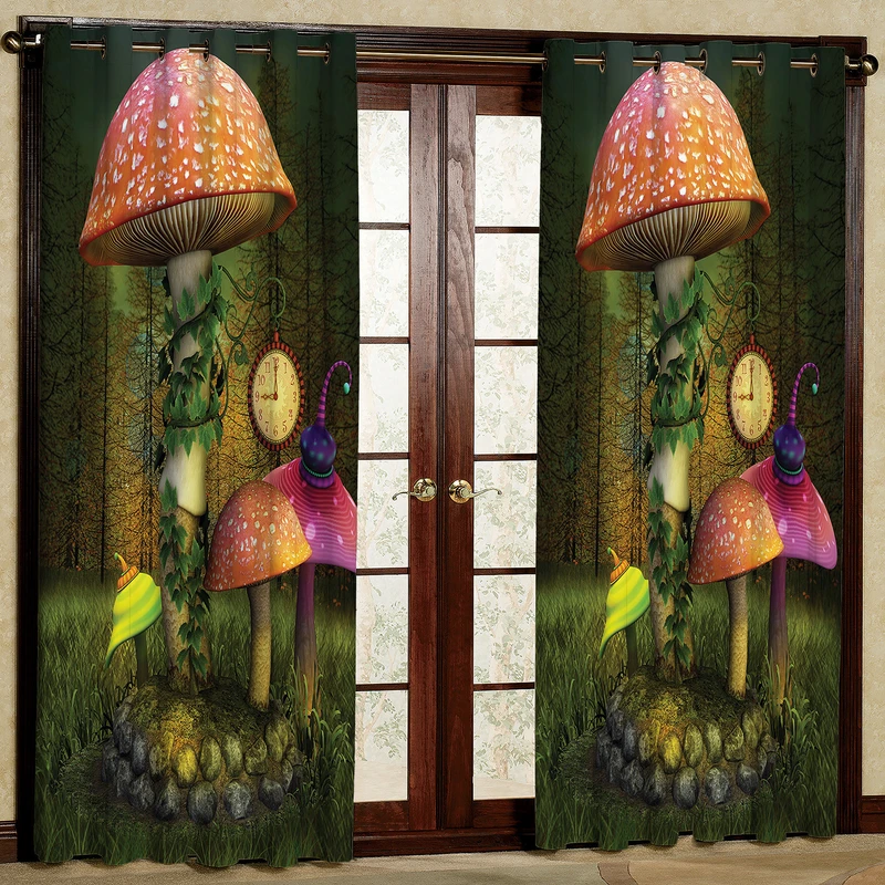 پرده مدل مخمل پانچی طرح کودک کد 2471T2 سایز 200x140 سانتی متر