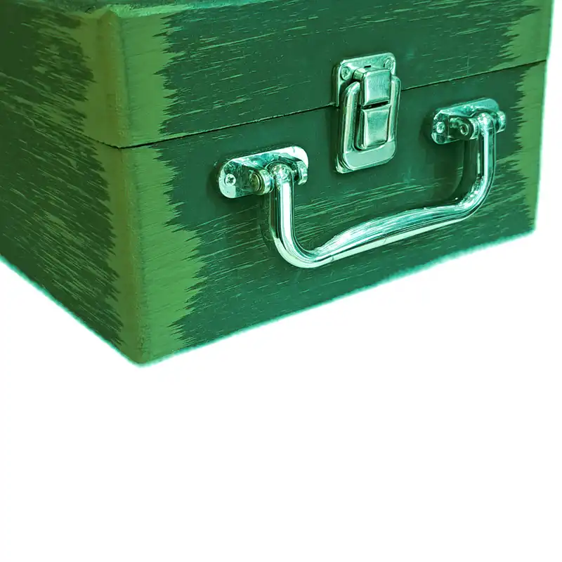 جعبه هدیه مدل چمدان چوبی طرح کتاب رنگی کد WS714