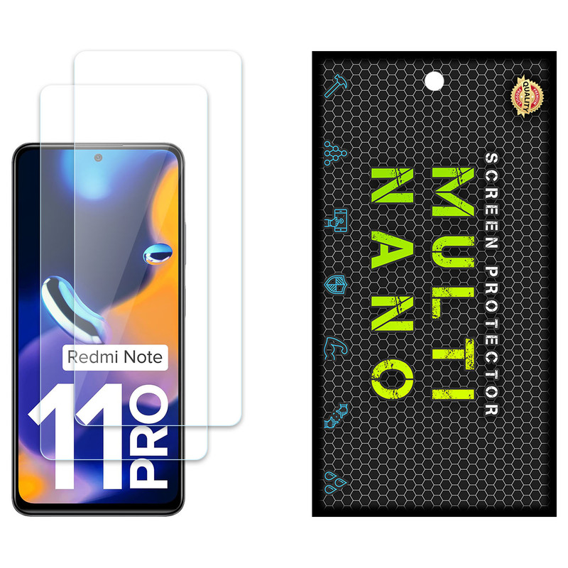 محافظ صفحه نمایش مولتی نانو مدل X-S2N مناسب برای گوشی موبایل شیائومی Redmi Note 11 Pro 4G بسته دو عددی
