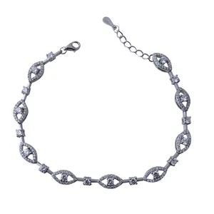  دستبند نقره زنانه بازرگانی میلادی کد DP_165