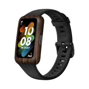 MAHOOT Dark_Walnut_Wood Cover Sticker for Huawei Band 7 Smartwatch