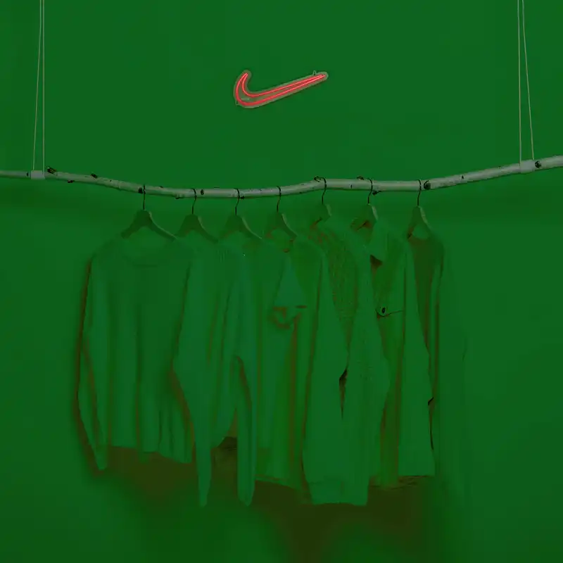 چراغ دیواری نئون دیزاین طرح Nike_RD