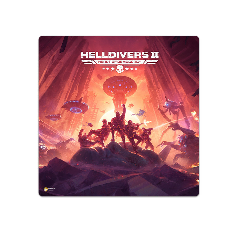 ماوس پد هومرو مدل NX171 طرح بازی HELLDIVERS سایز 40x40 سانتی‌متر