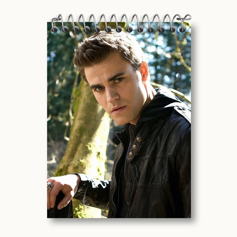 دفتر یادداشت 50 برگ خندالو مدل استفان سالواتوره خاطرات یک خون آشام The Vampire Diaries کد 23682
