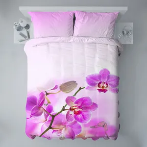 سرویس خواب مدل گل ارکیده یک نفره 4 تکه