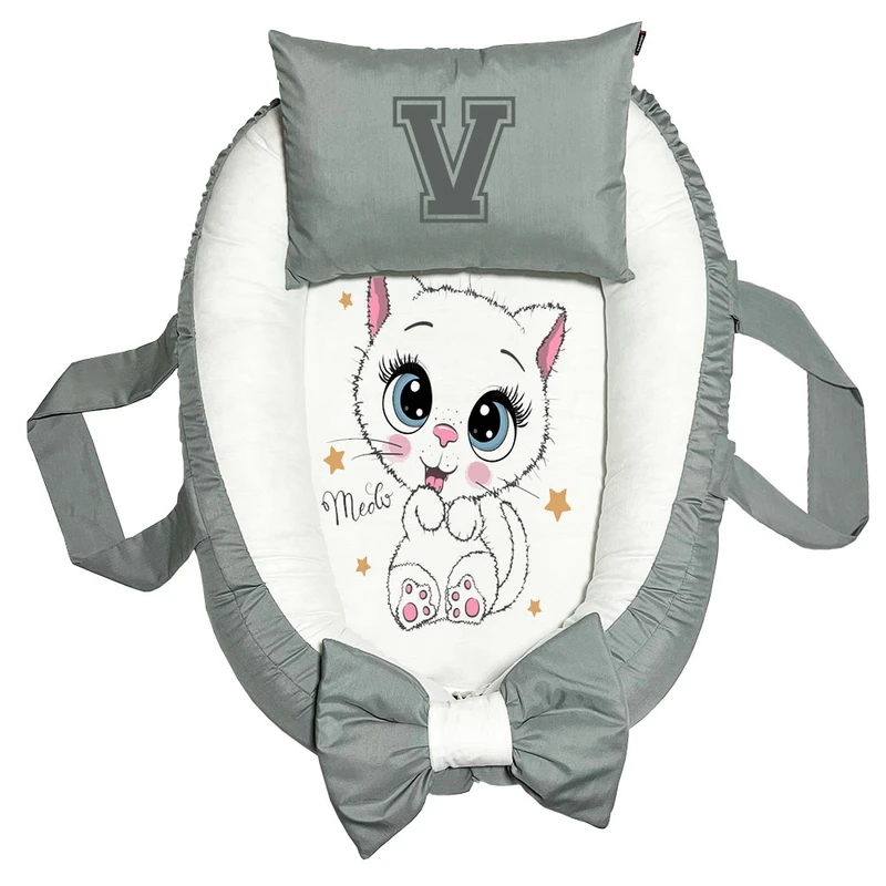 تشک غلت گیر نوزاد پاد آفرین مدل گربه طرح حرف V