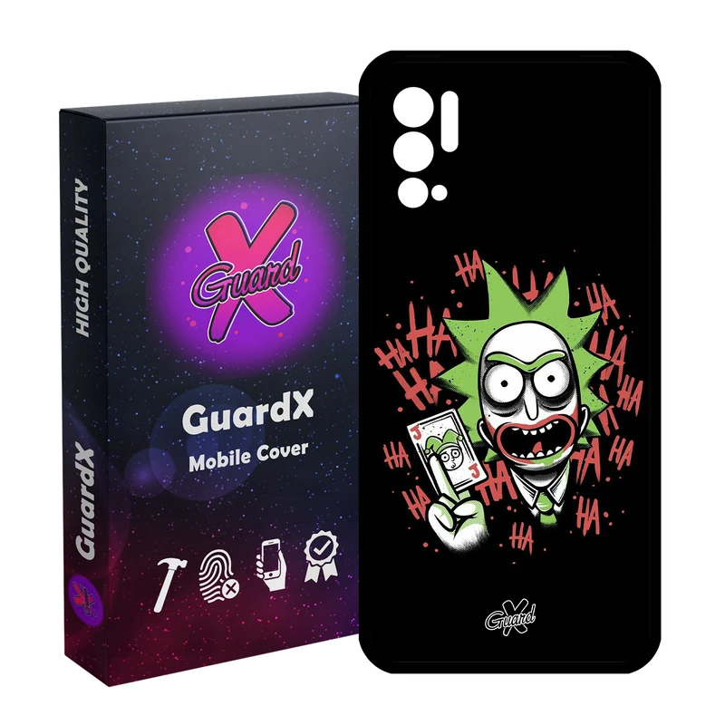 کاور گارد ایکس طرح Rick and Morty مدل Glass10151 مناسب برای گوشی موبایل شیائومی Redmi Note 10 5G / Poco M3 Pro